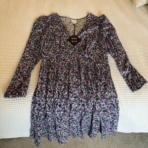 Ava & Viv floral long sleeve dress, XXL
